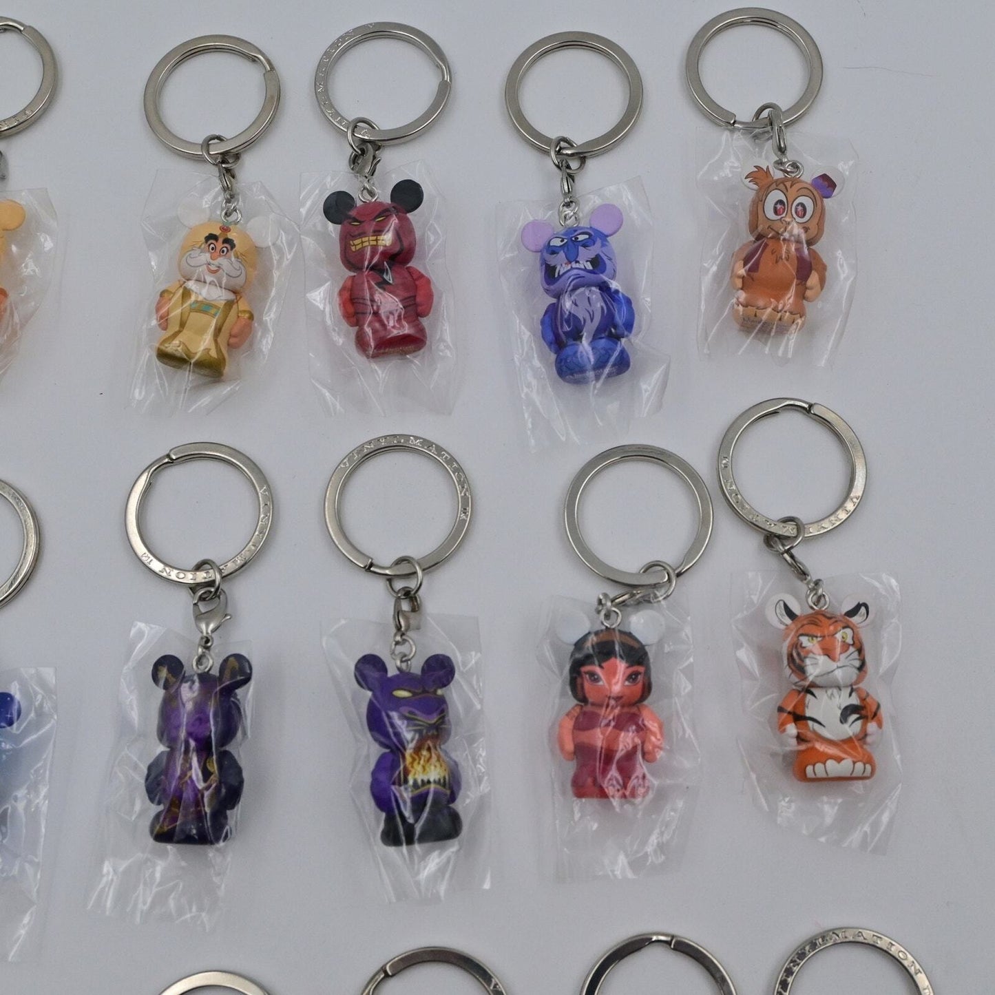 Disney Vinylmation Aladdin Keychain Complete Set Of 24