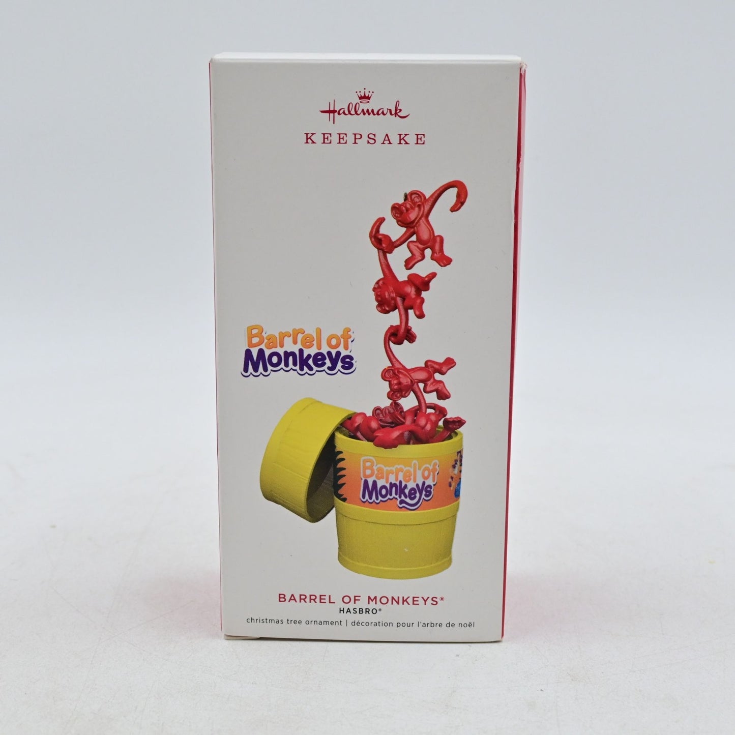 Hallmark Keepsake Barrel Of Monkeys Ornament W/ Box