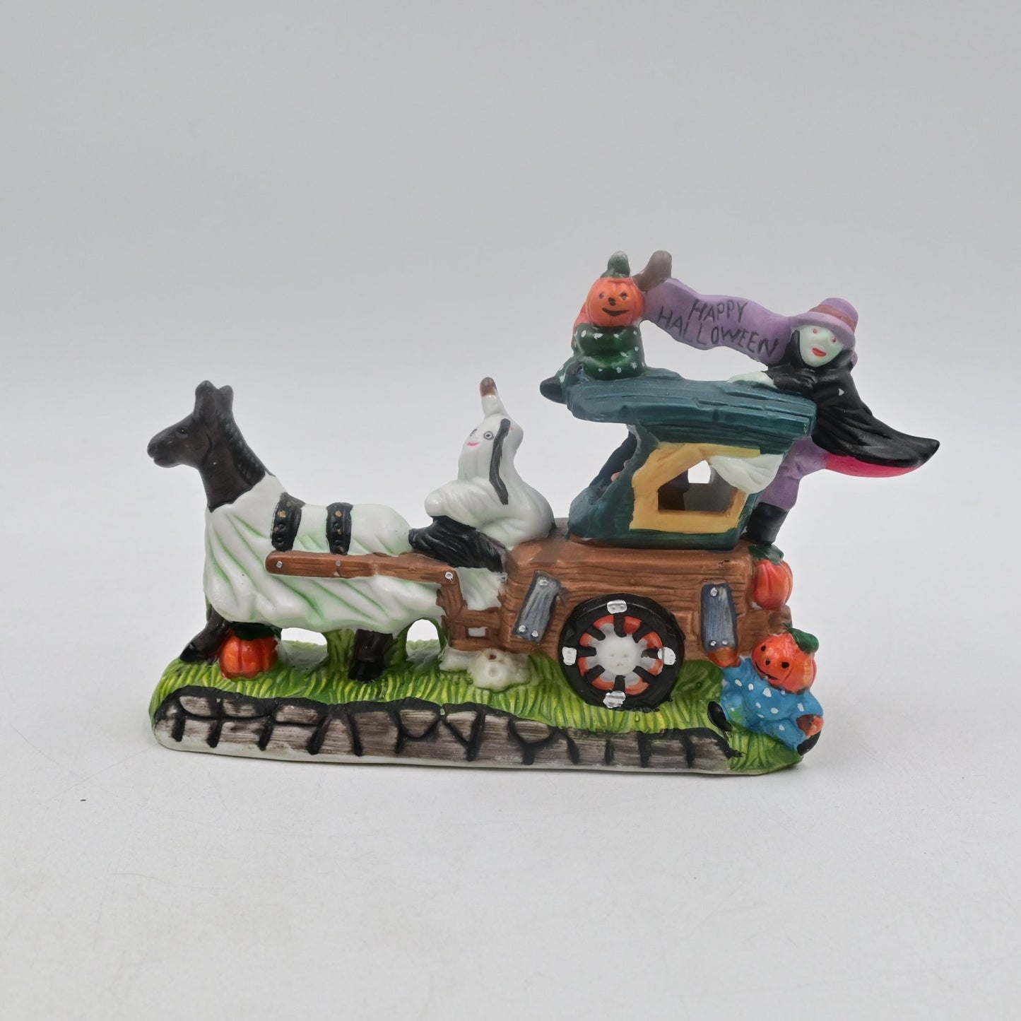 Spooky Hollow Haunted Coach Halloween Village Accessory Vintage 1999