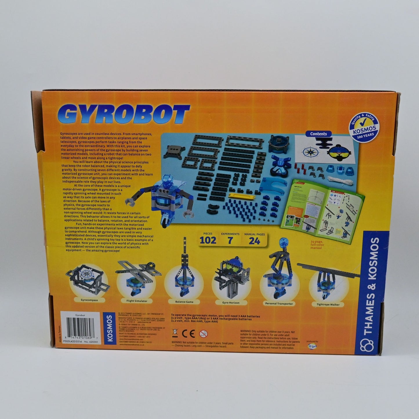 Thames & Kosmos Gyrobot Science Of Gyroscopes STEM Experiment Kit