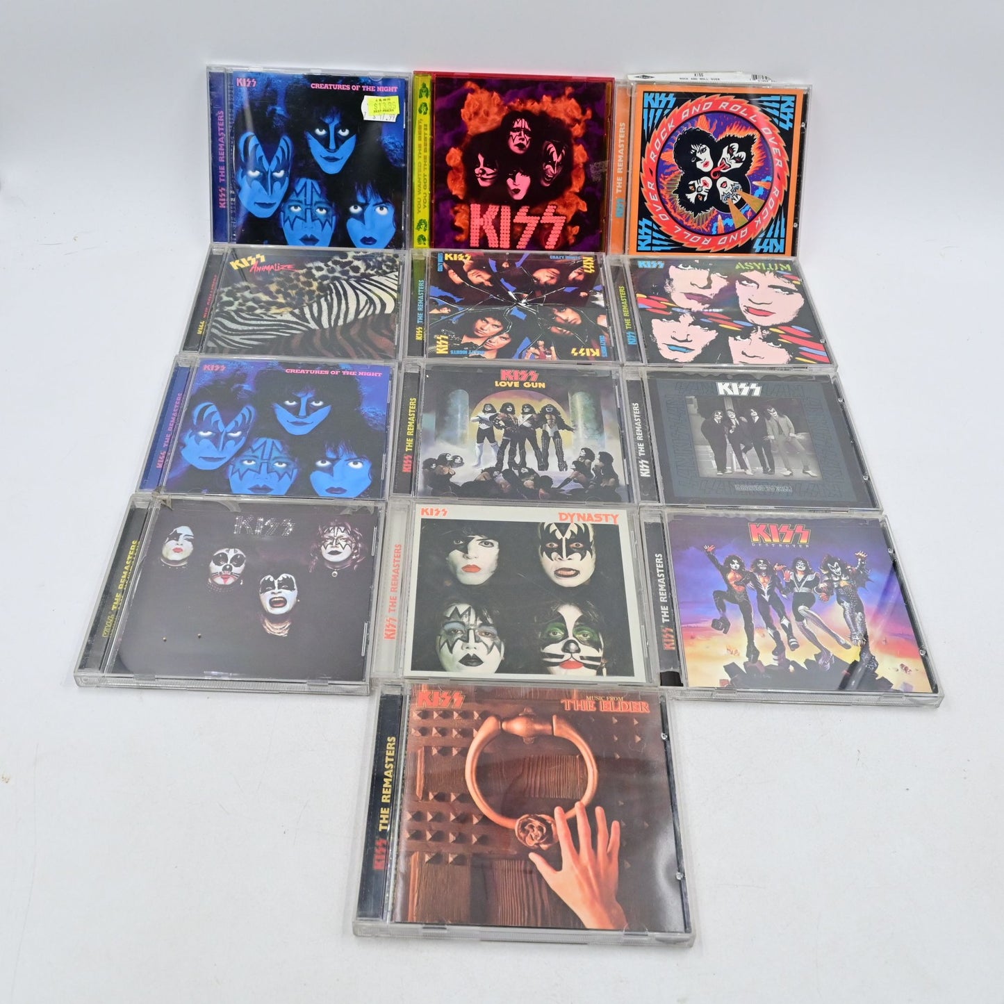 Kiss The Remasters Creatures Of The Night, Dynasty, Love Gun,Etc Cd Bundle Of 13