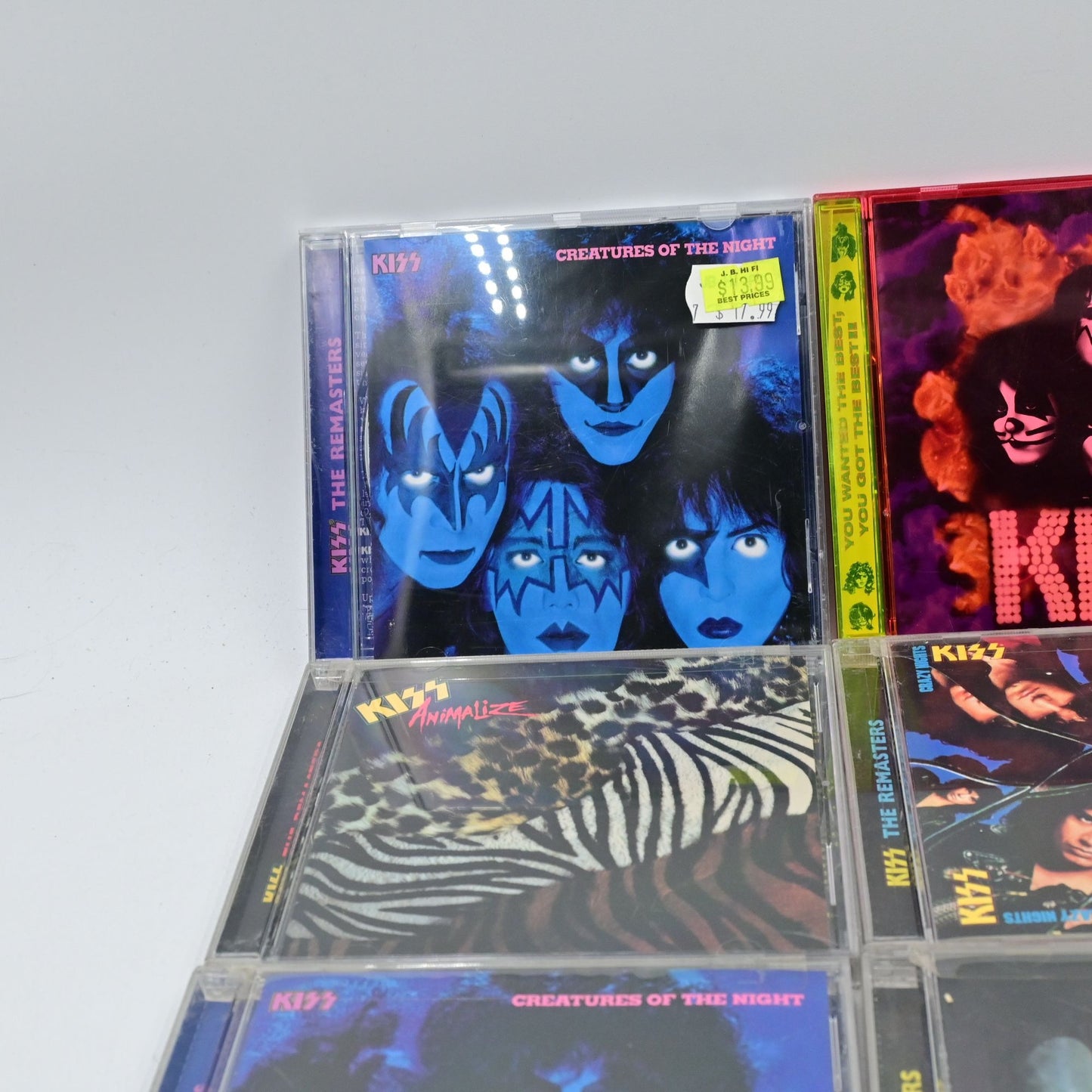 Kiss The Remasters Creatures Of The Night, Dynasty, Love Gun,Etc Cd Bundle Of 13