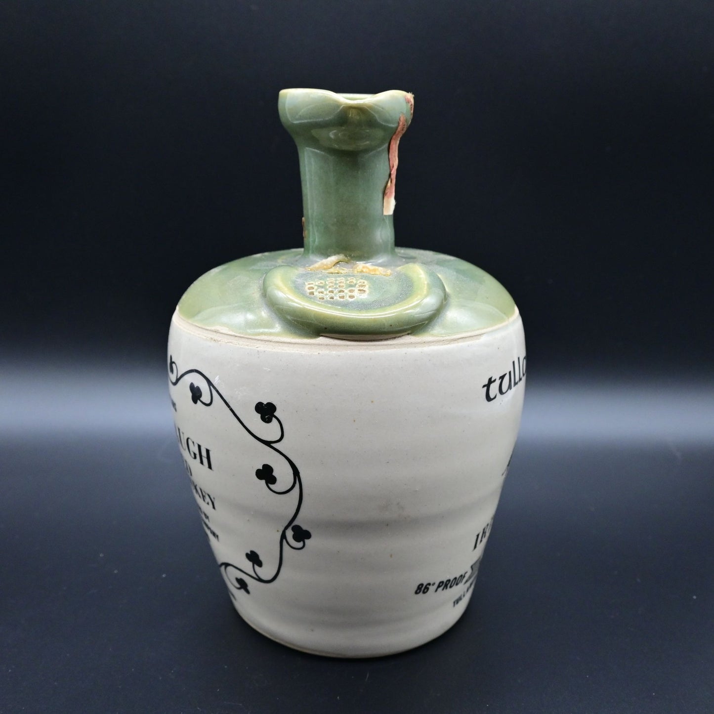 Tullamore Dew Blended Irish Whiskey Ceramic Jug Decanter