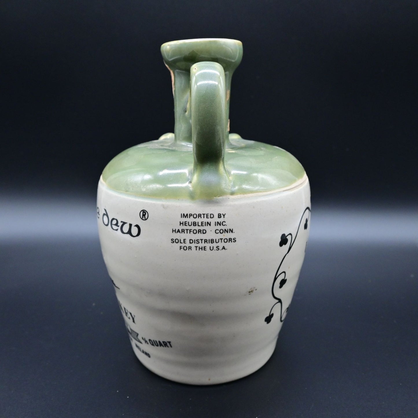 Tullamore Dew Blended Irish Whiskey Ceramic Jug Decanter