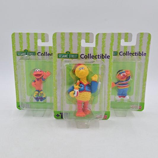 Fisher Price Sesame Street Collectible Big Bird, Ernie, Zoe Bundle Of 3
