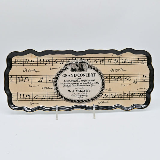 Formalities By Baum Grand Concert W.A. Mozart Tray Platter 6" X 15"