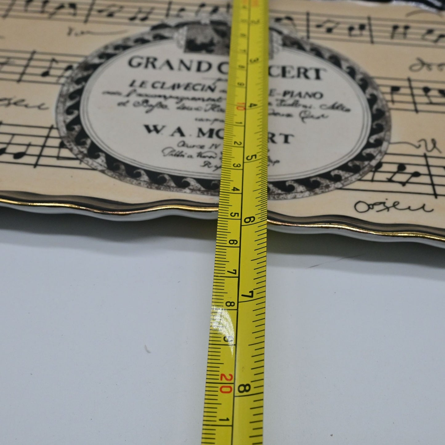 Formalities By Baum Grand Concert W.A. Mozart Tray Platter 6" X 15"