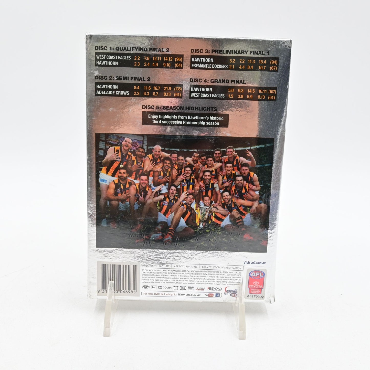 AFL Premiers Hawthorn Hawks 2015 : DVD Region 4 New Sealed