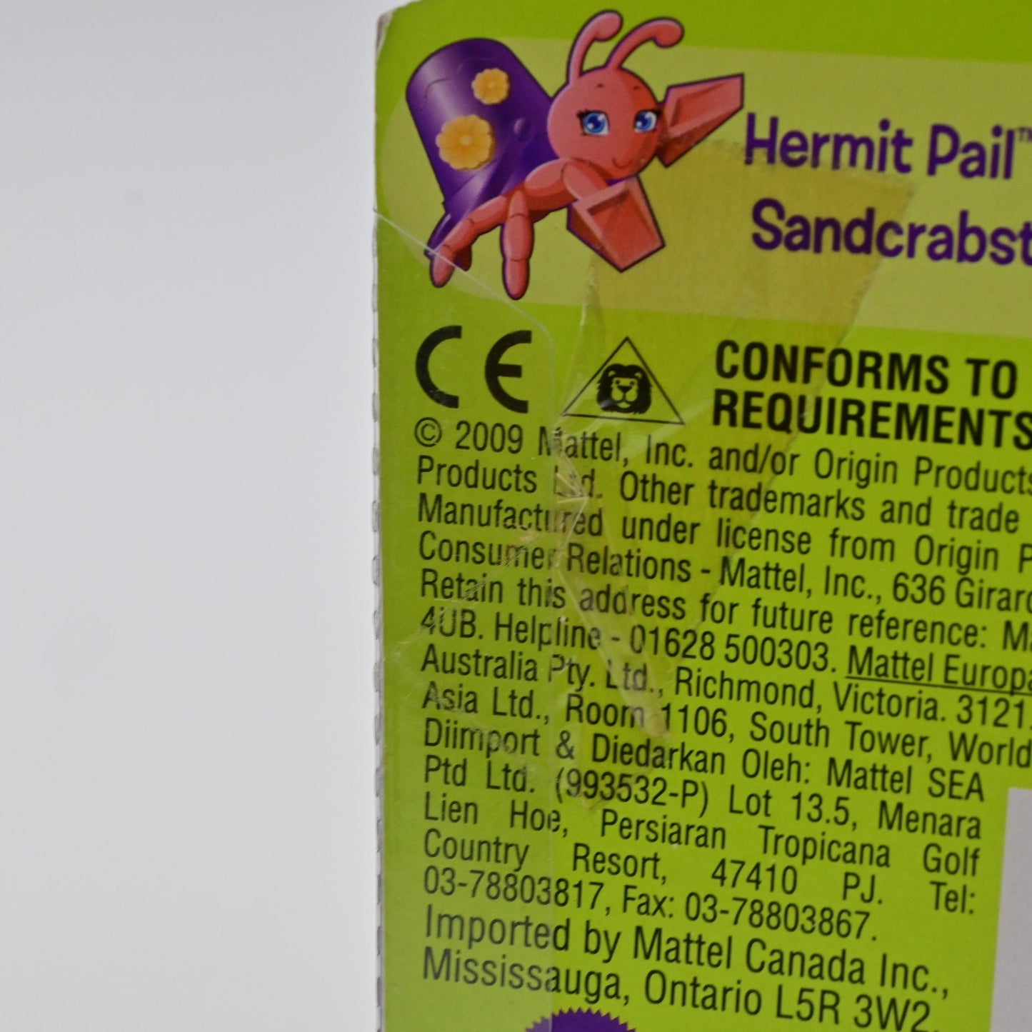 Polly Pocket Hermit Pail & Sandcrabstle Color Change Figures