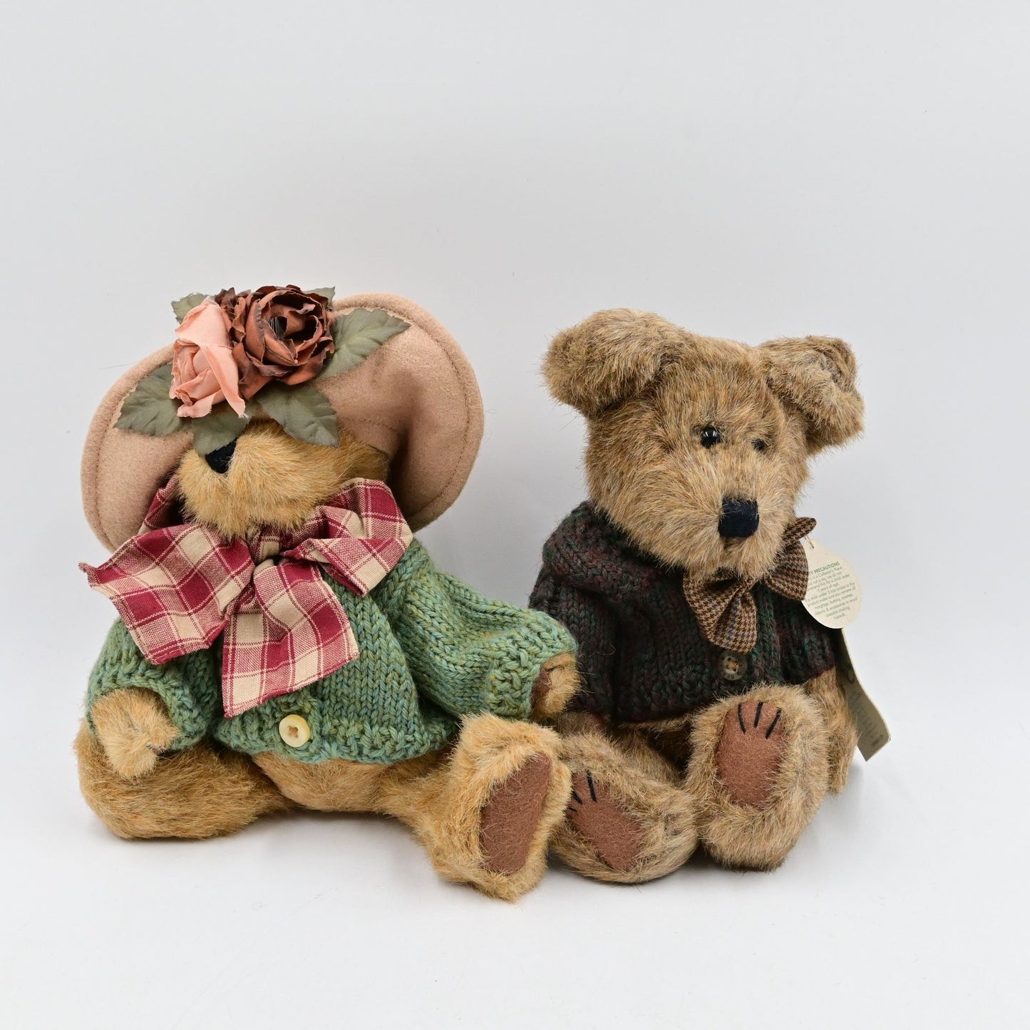 Boyds Bears Mr. & Mrs. Trumball Plush Bundle Of 2 - Vintage 1998