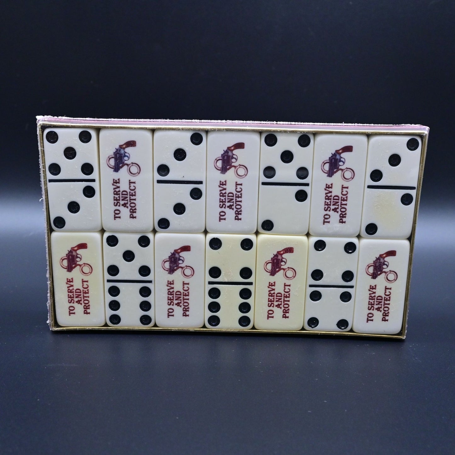 Marblelike Dominoes To Serve And Protect NOS