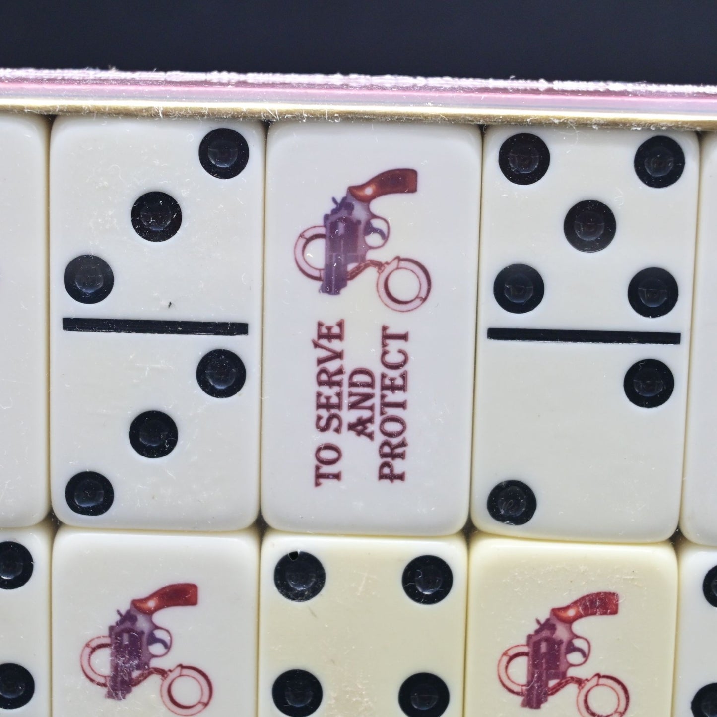 Marblelike Dominoes To Serve And Protect NOS