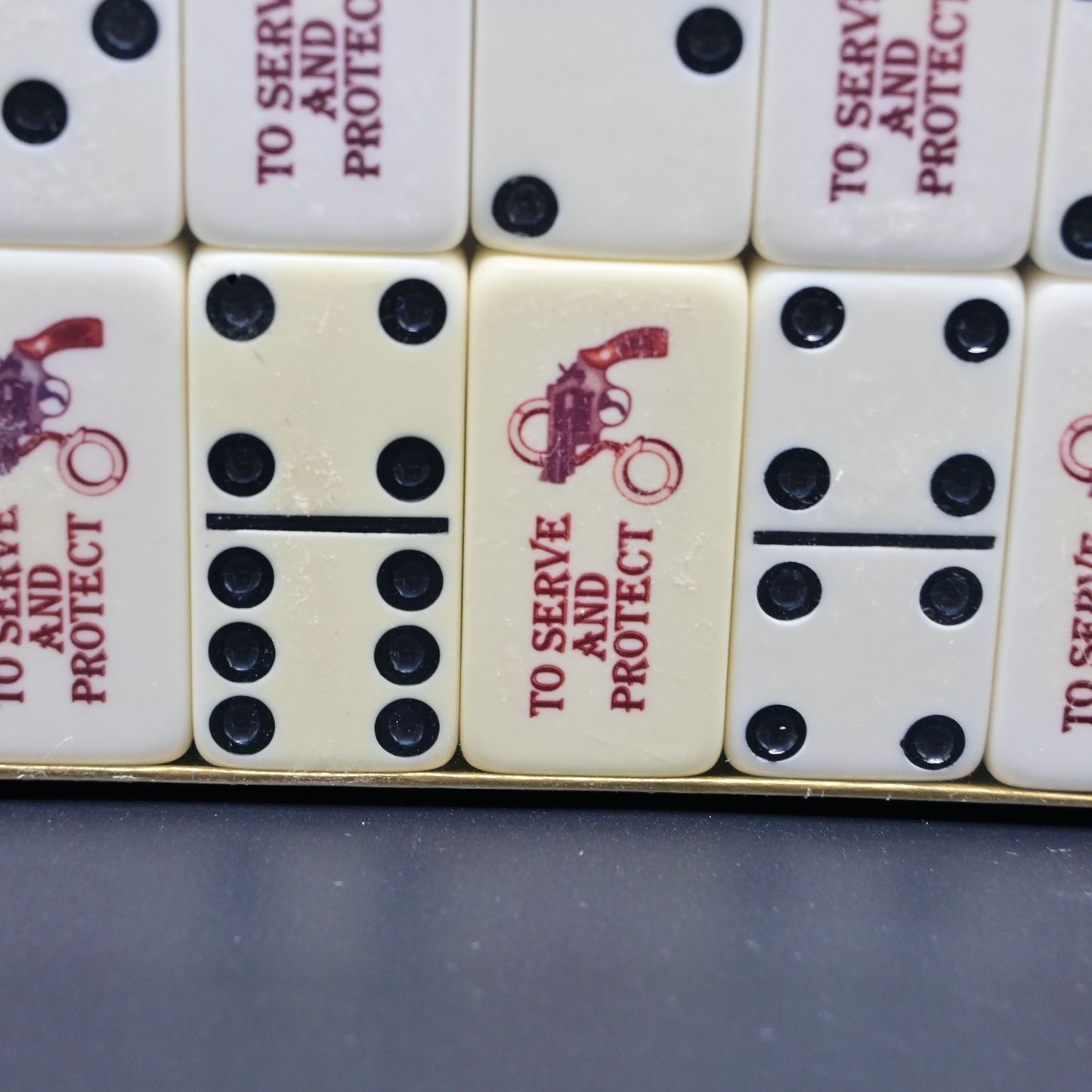 Marblelike Dominoes To Serve And Protect NOS