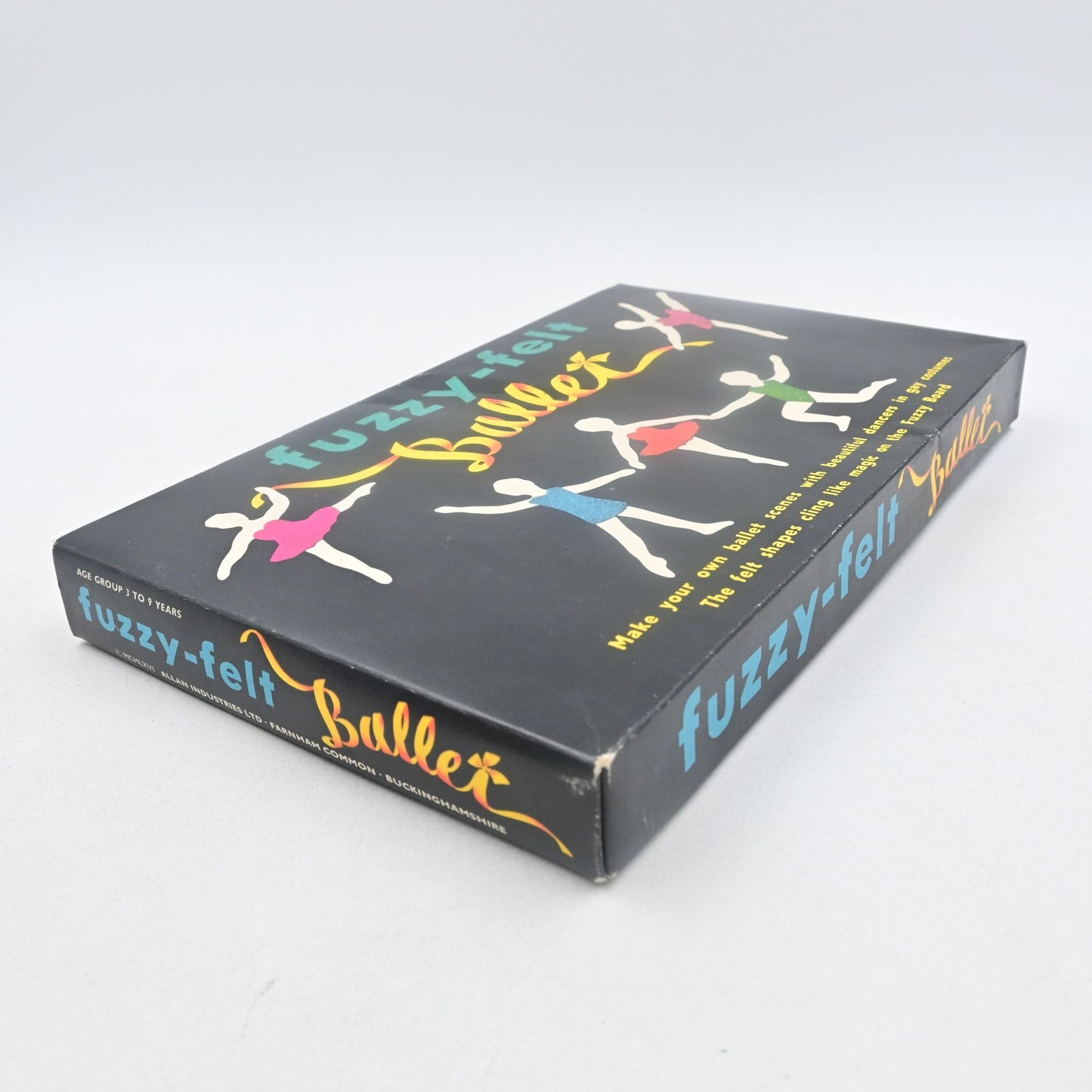 Fuzzy-Felt Ballet by Allan Industries Cozy Craft MCM England Vintage 1965