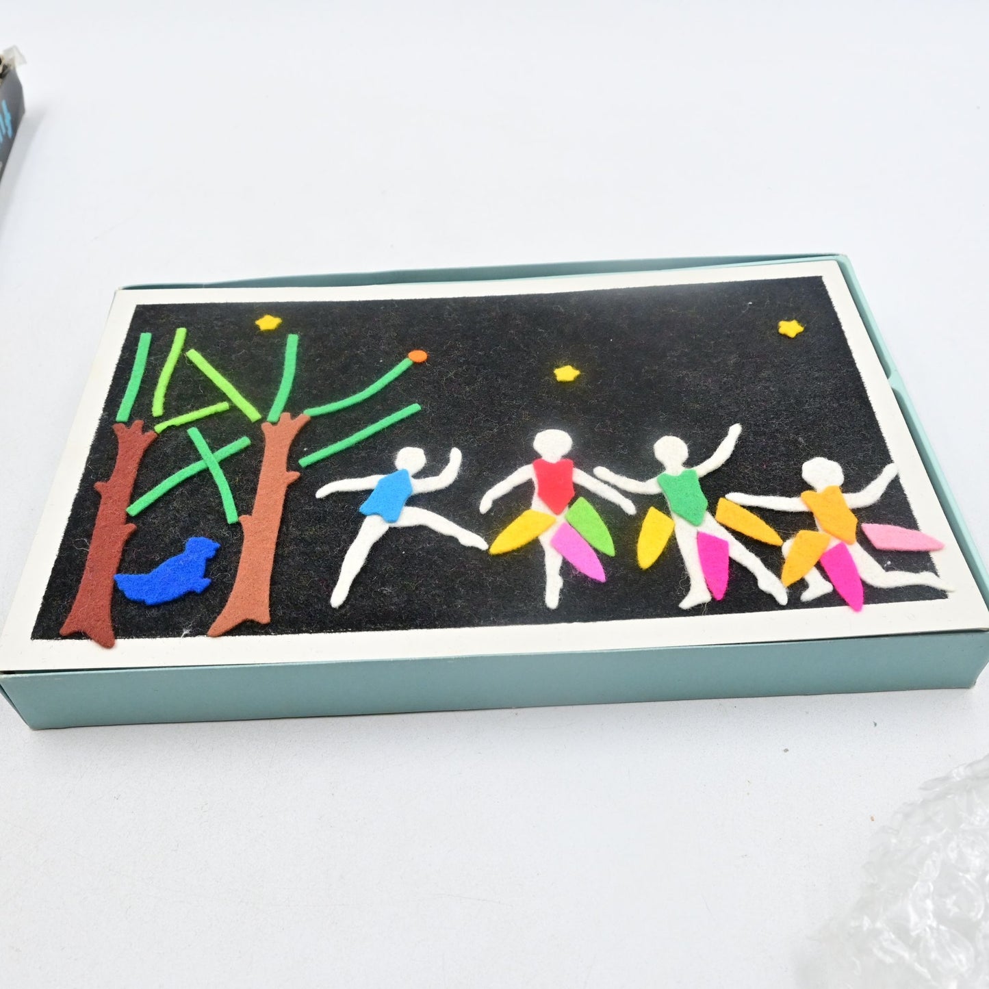 Fuzzy-Felt Ballet by Allan Industries Cozy Craft MCM England Vintage 1965