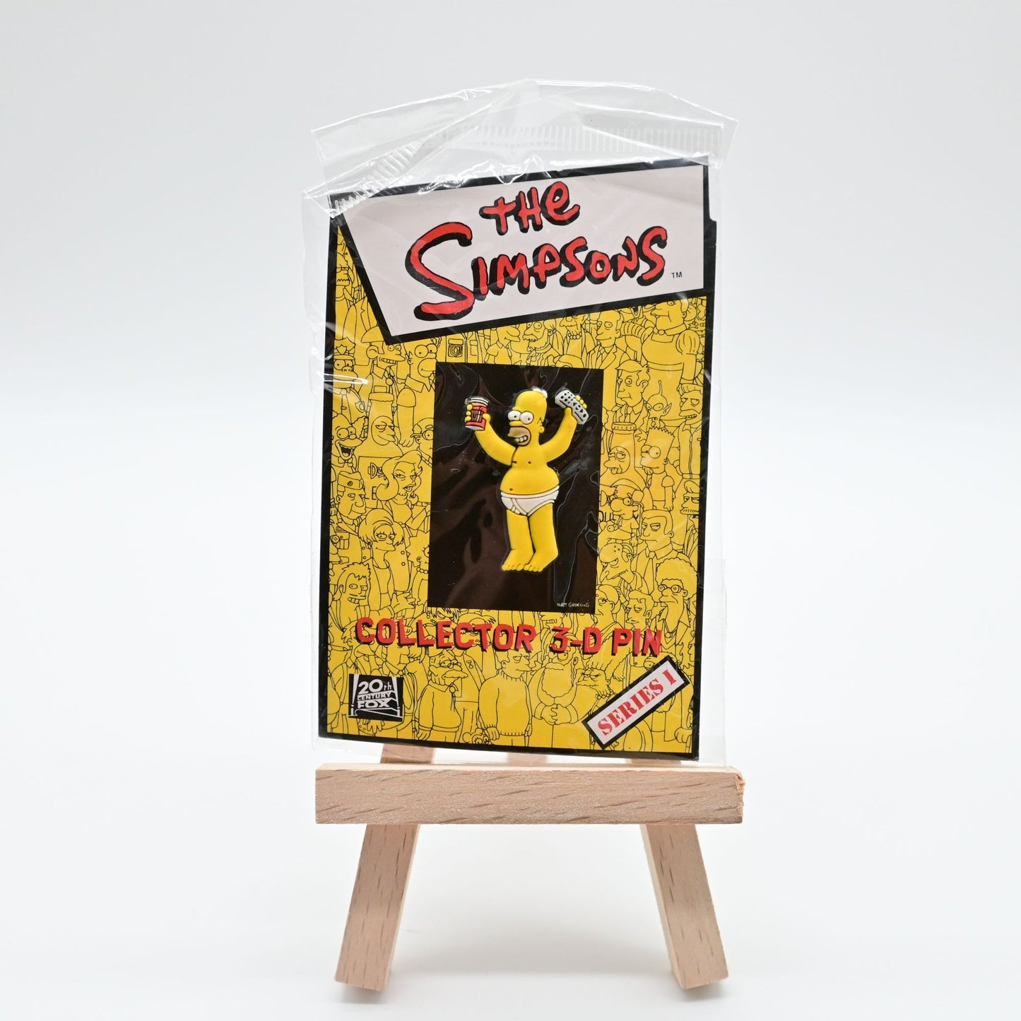 The Simpsons Collector 3-D Pin Homer W/ Duff & Remote Series 1
