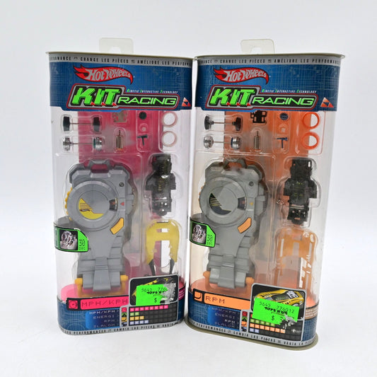 Hot Wheels K.I.T. Racing Interactive Tech RPM & MPH/KPH Bundle Of 2