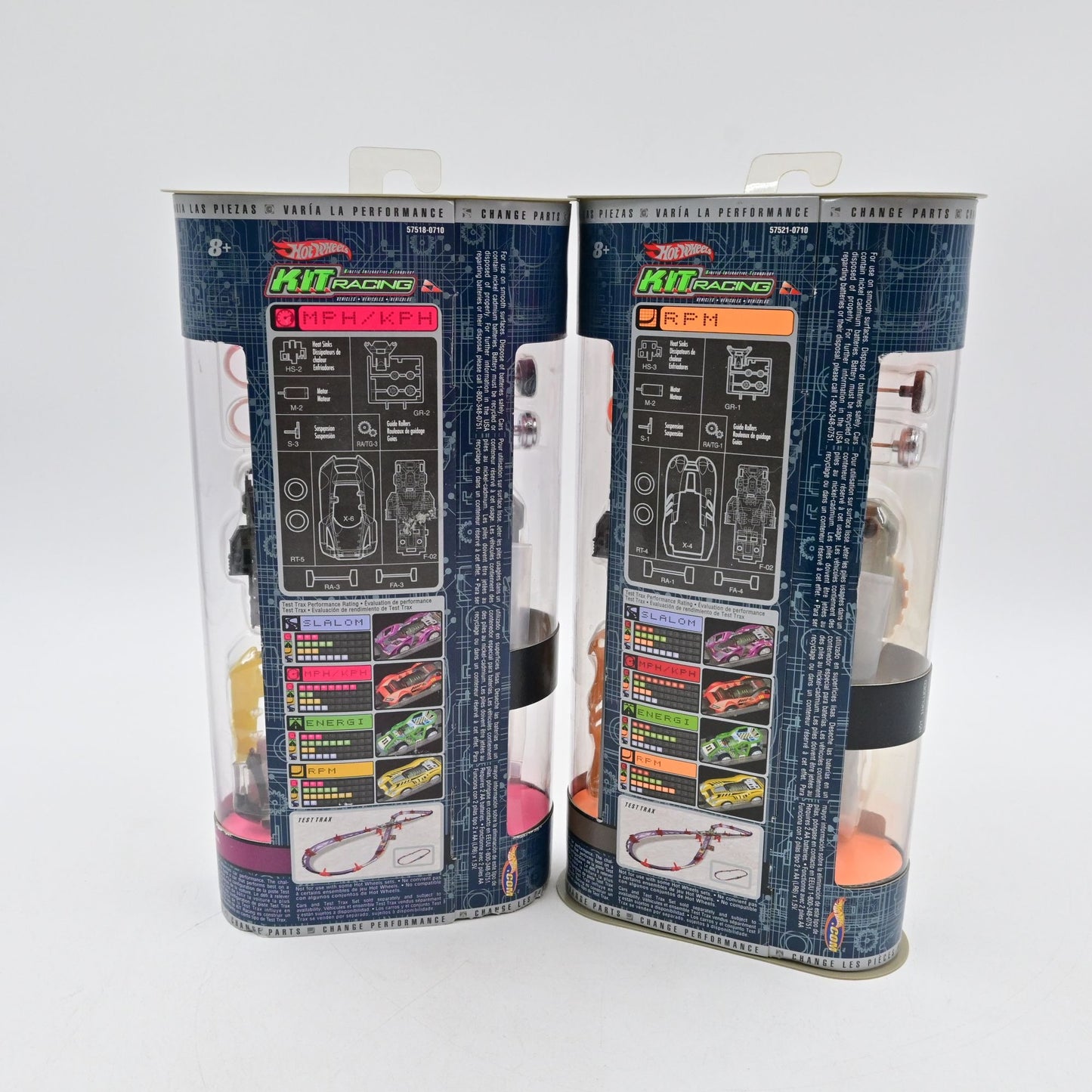 Hot Wheels K.I.T. Racing Interactive Tech RPM & MPH/KPH Bundle Of 2