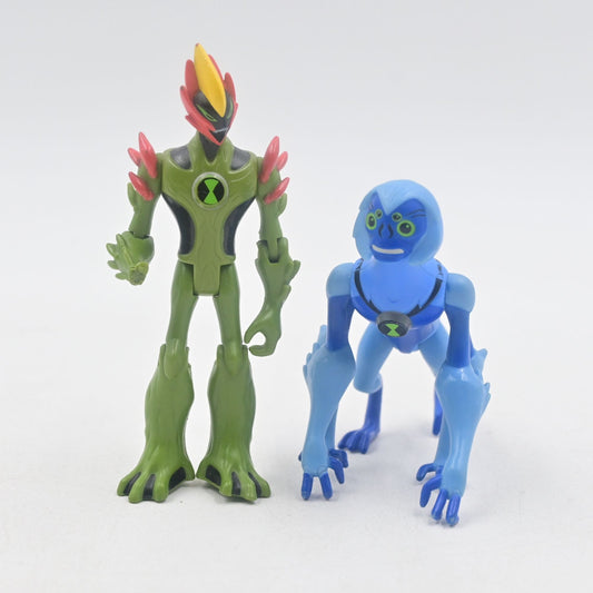Ben 10 Swampfire & Spidermonkey Action Figures Loose Bundle Of 2