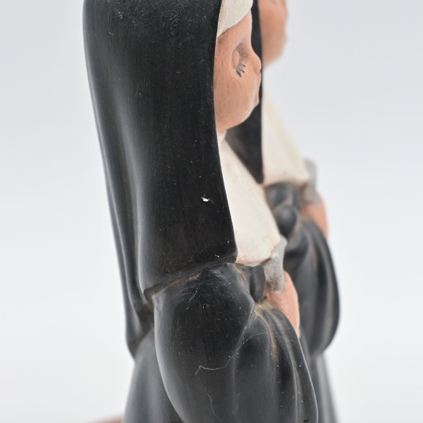 Singing Nun Figure Vintage 1973 Ceramic