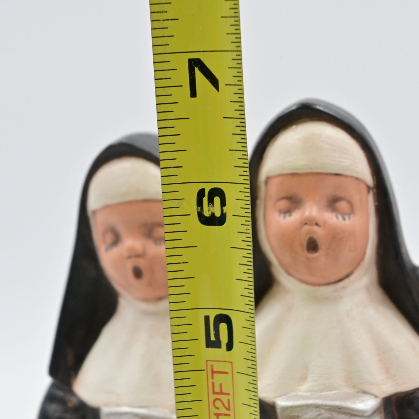 Singing Nun Figure Vintage 1973 Ceramic