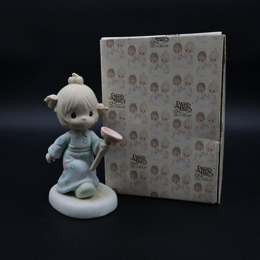 Vintage 1987 Precious Moments Faith Takes The Plunge figure