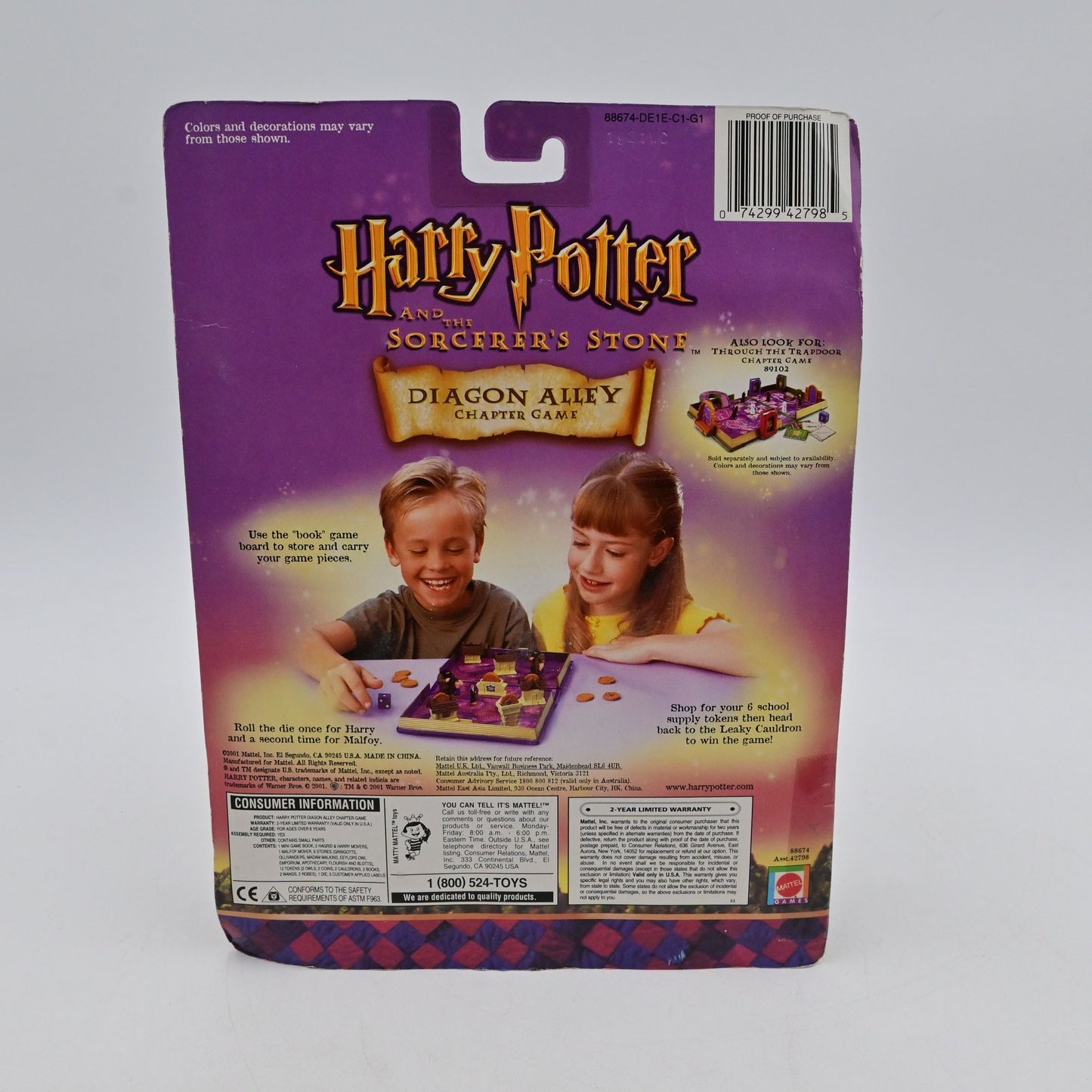 Vintage 2001 Harry Potter Diagon Alley Chapter Game Mattel Sealed