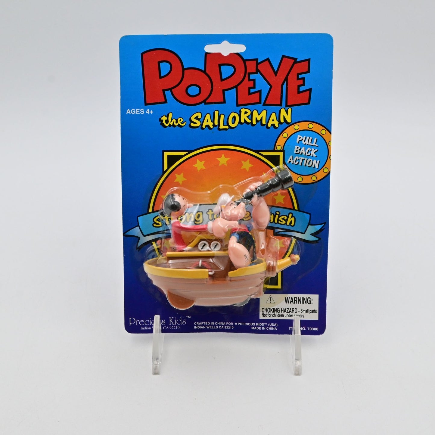 Vintage 2000 Popeye The Sailorman Strong To The Finish Boat Toy