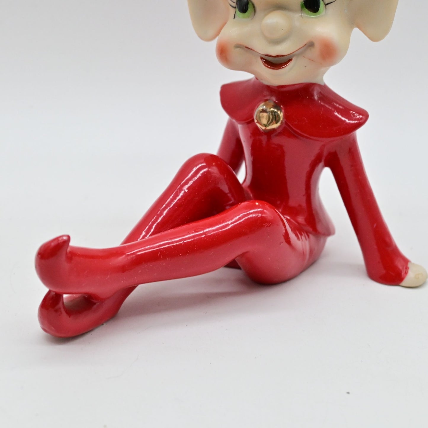 Vintage 1950s Wales Pixie Elf Porcelain Figurine Large