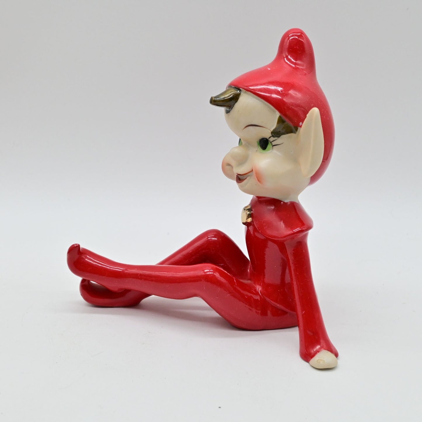 Vintage 1950s Wales Pixie Elf Porcelain Figurine Large