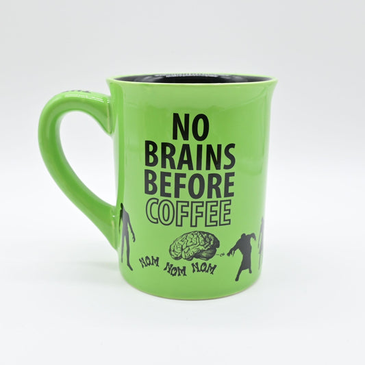 Zombie Coffee Mug No Brains Before Coffee 16oz By Our Name Is Mud