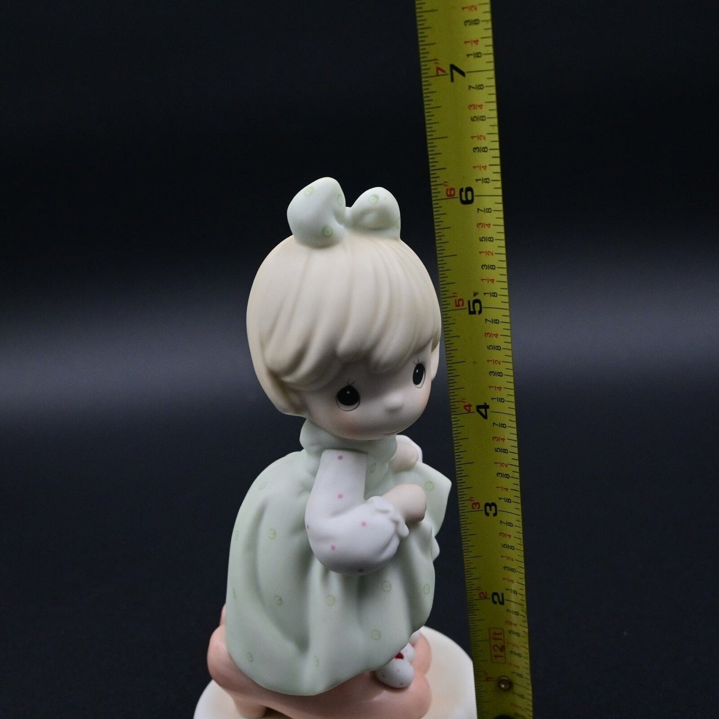 Vintage 1996 Precious Moments Who's Going To Fill Your Shoes Figure