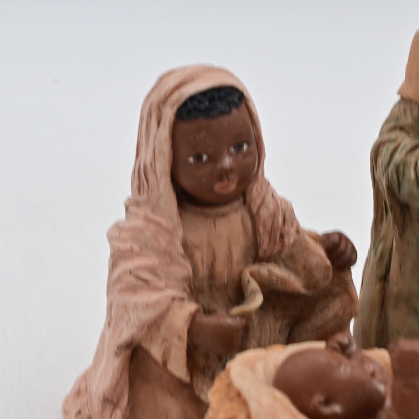 Vintage 1992 M. Holcombe African American Nativity Figurine Set