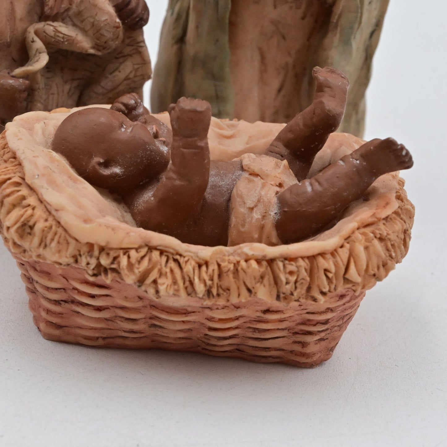 Vintage 1992 M. Holcombe African American Nativity Figurine Set