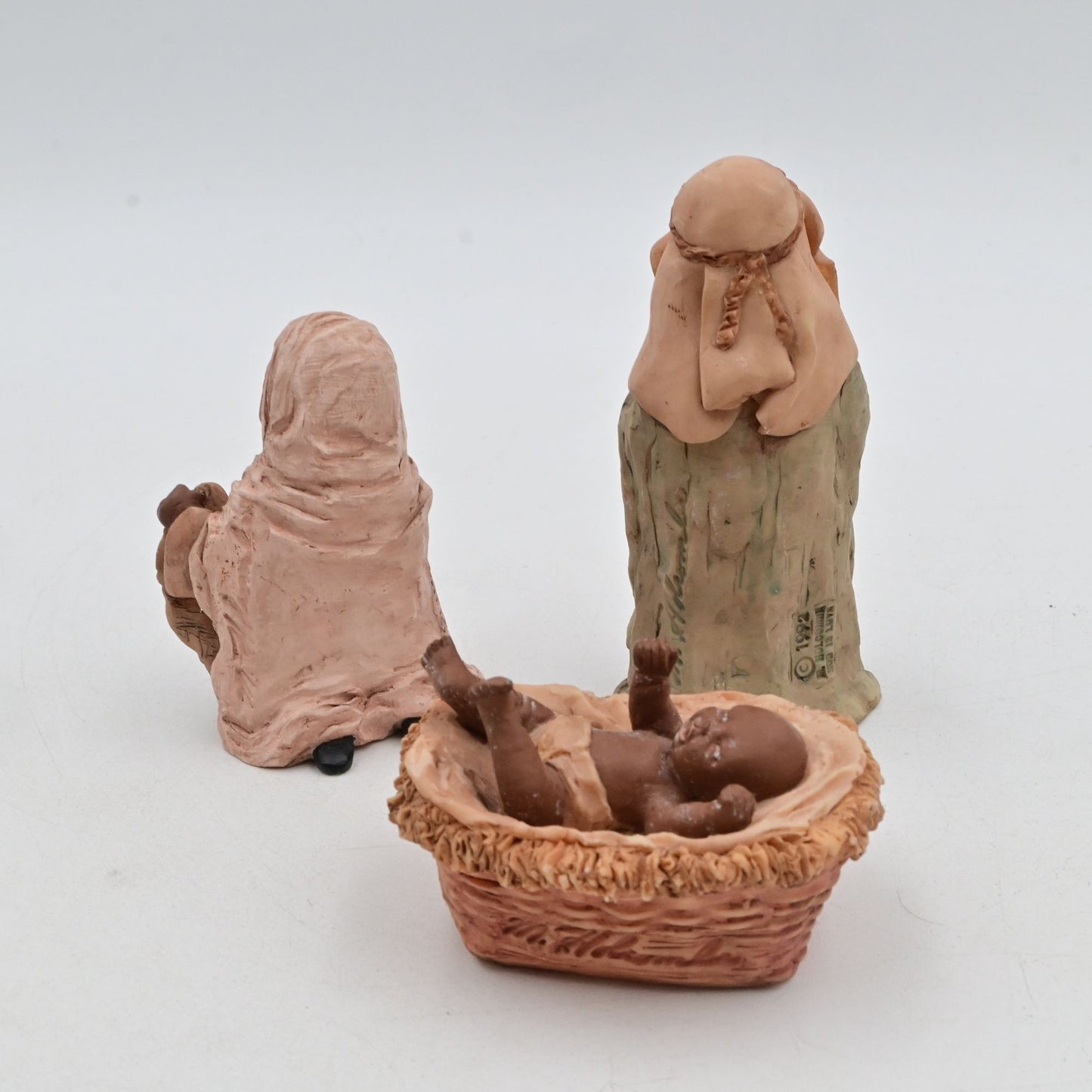 Vintage 1992 M. Holcombe African American Nativity Figurine Set
