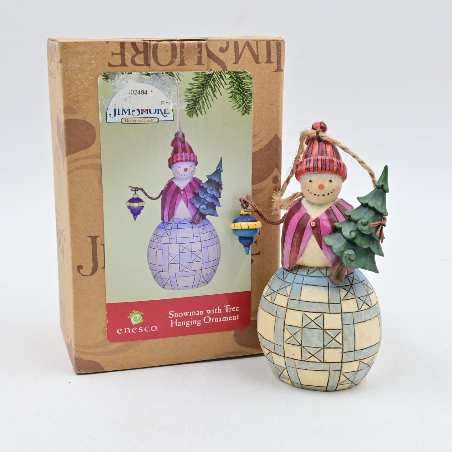 Enesco Jim Shore Snowman With Tree 2009 New In Box