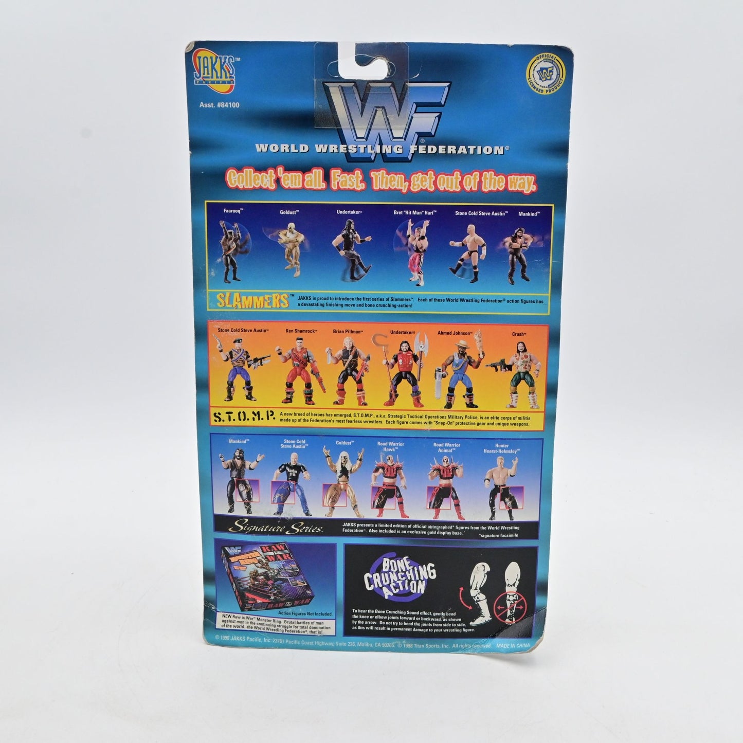 Vintage 1998 WWF Slammers Farooq Action Figure Jakks Pacific Doomsday Wrestling