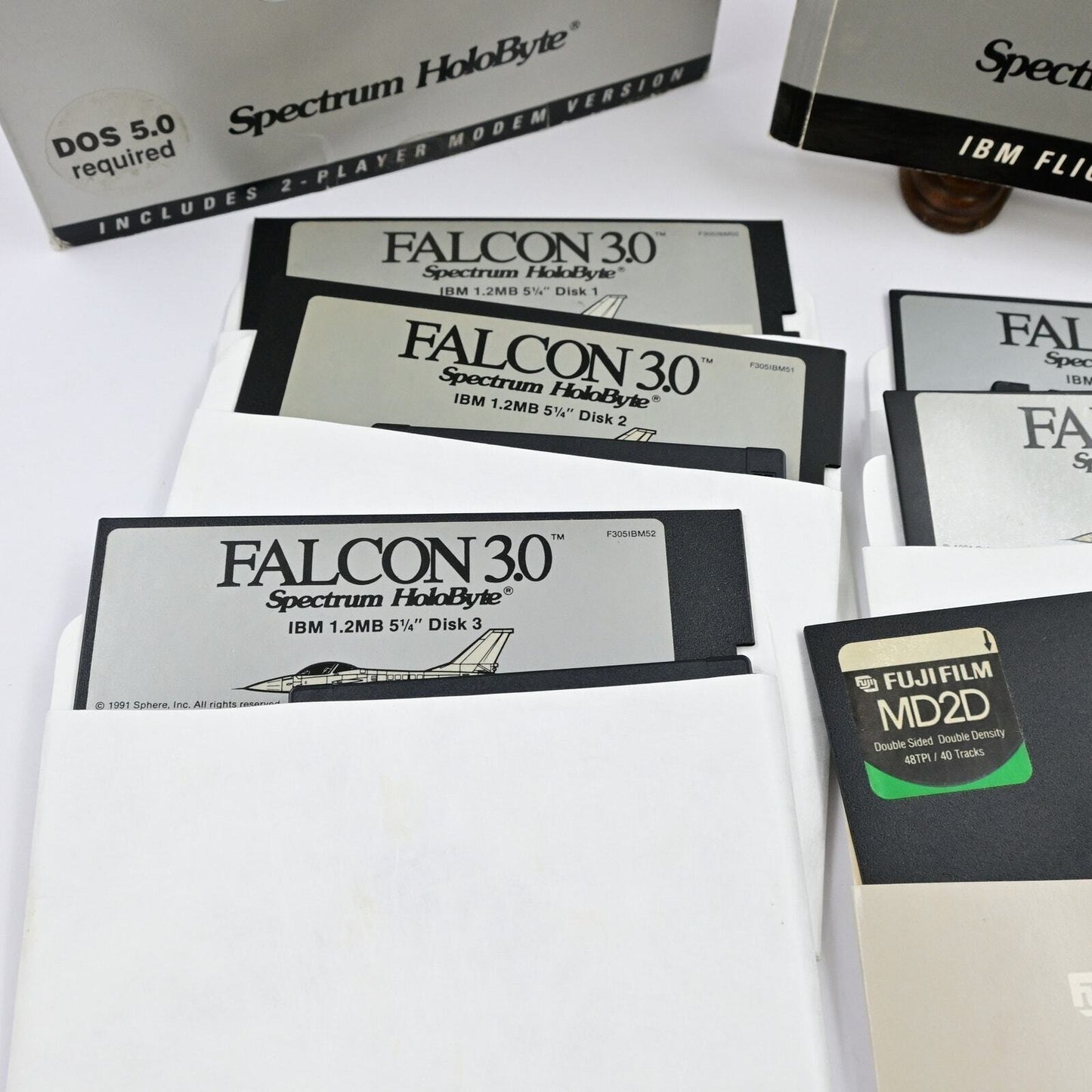 Electronic Battlefield Series Falcon 3.0 5.25" Floppy Disc PC Video Game Big Box