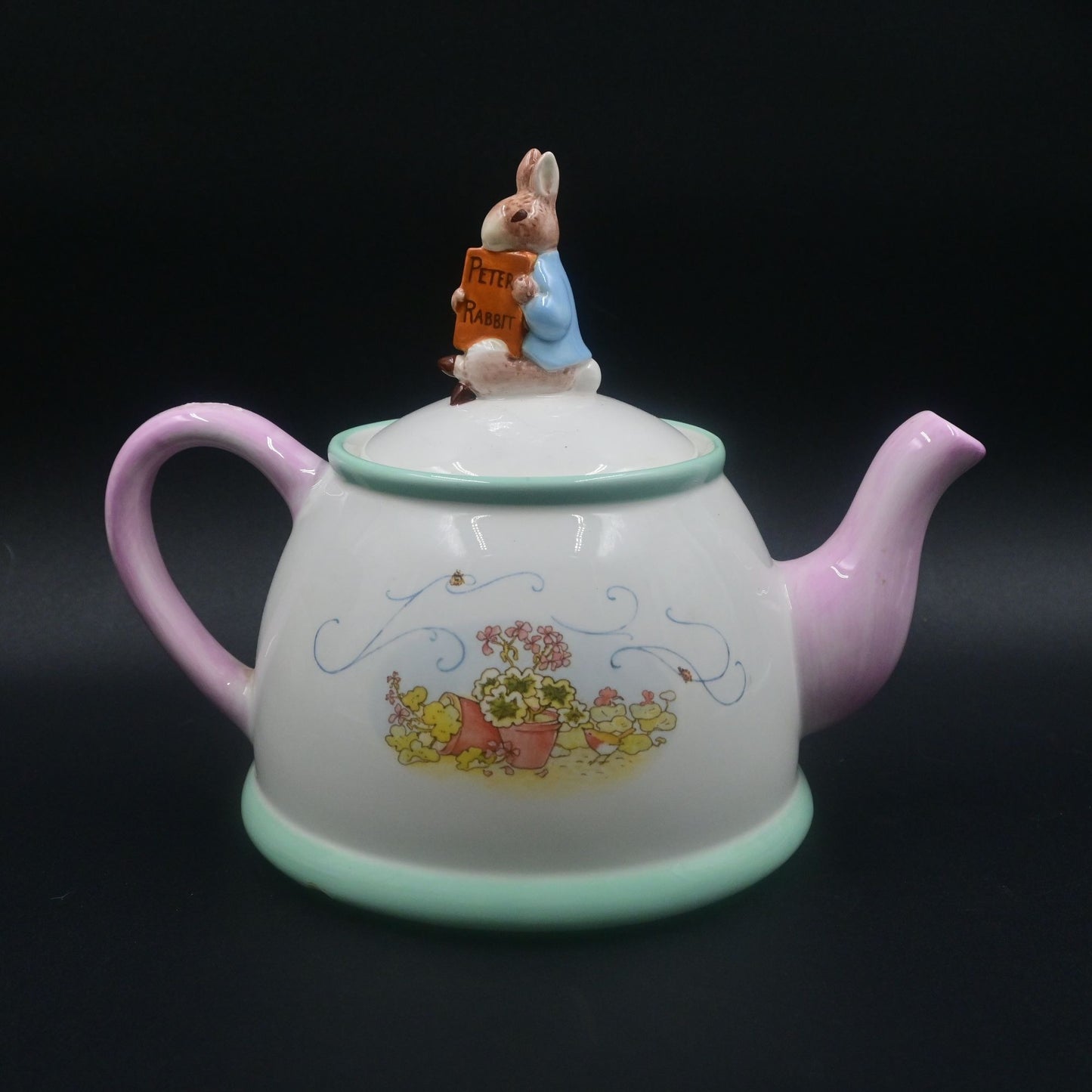 Beatrix Potter Peter Rabbit Teapot Teleflora Gifts Vintage 2002