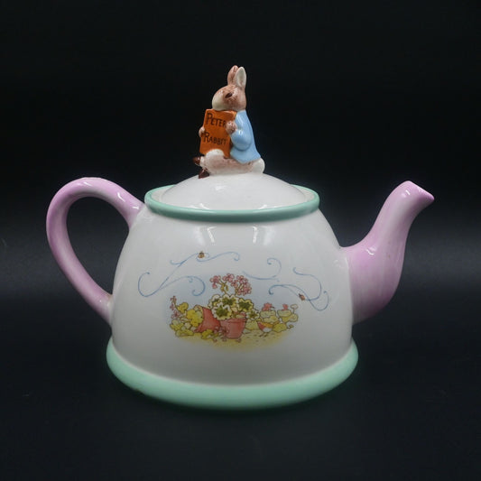 Beatrix Potter Peter Rabbit Teapot Teleflora Gifts Vintage 2002
