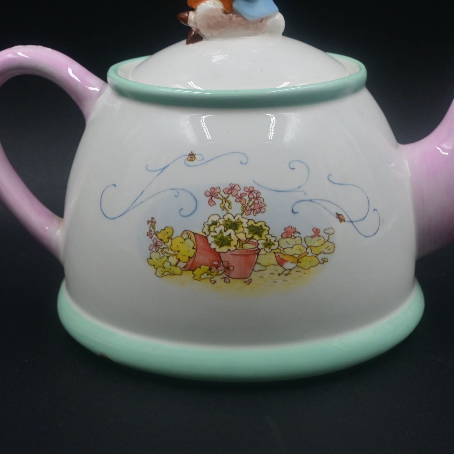 Beatrix Potter Peter Rabbit Teapot Teleflora Gifts Vintage 2002