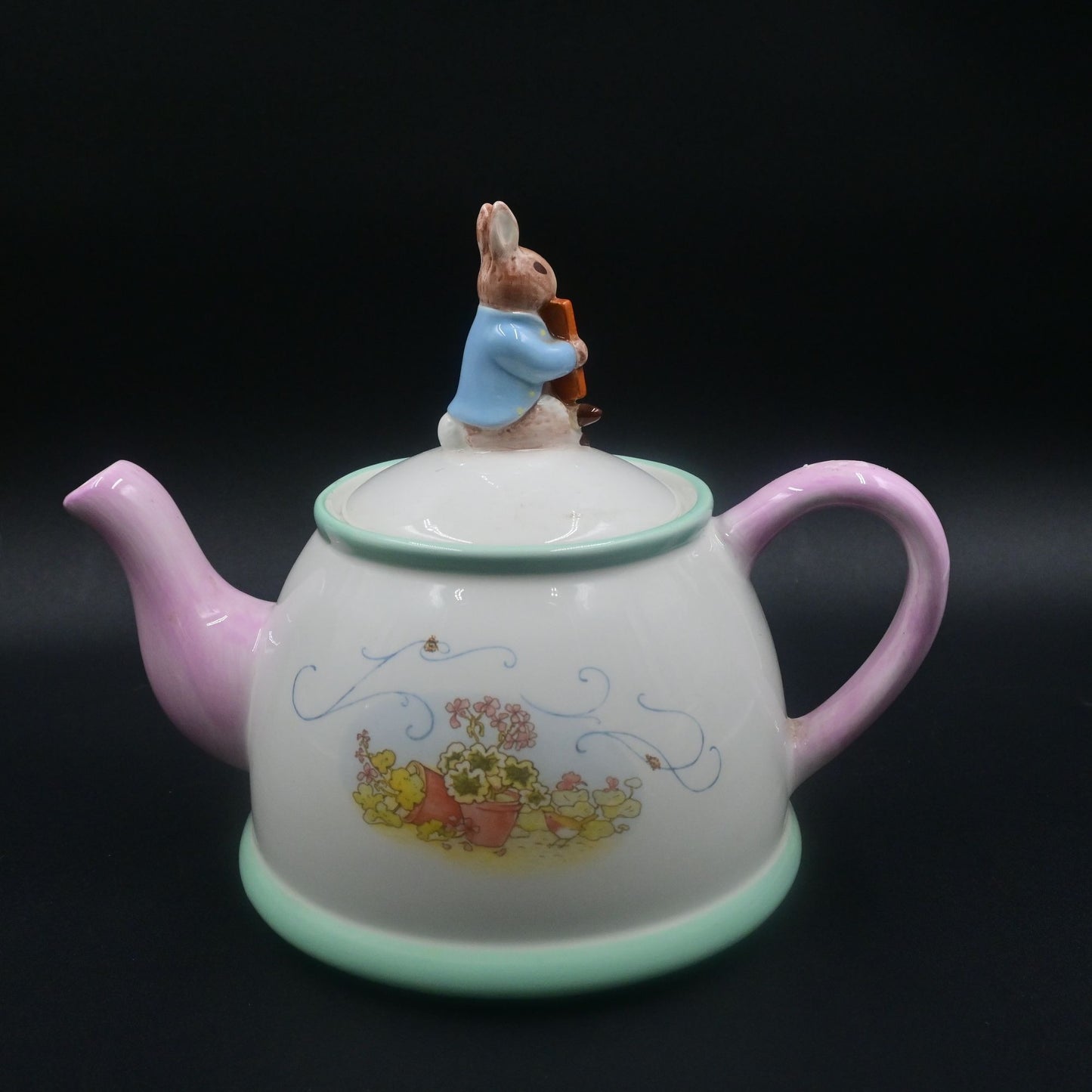 Beatrix Potter Peter Rabbit Teapot Teleflora Gifts Vintage 2002